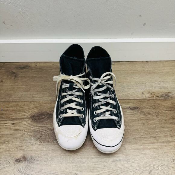 Converse All Star Black And White Lugged Platform Sneakers Women’s Size 8.5 - Picture 4 of 11